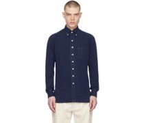 Navy Button-Down Shirt