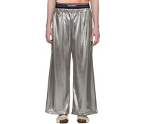 Silver Chain Link Track Pants
