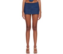 SSENSE Exclusive Blue Emilia Denim Miniskirt