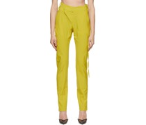 Yellow Polyester Trousers