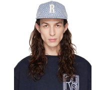 Blue & White Jacquard Cap