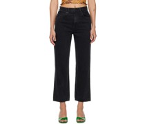 Black London Crop Jeans