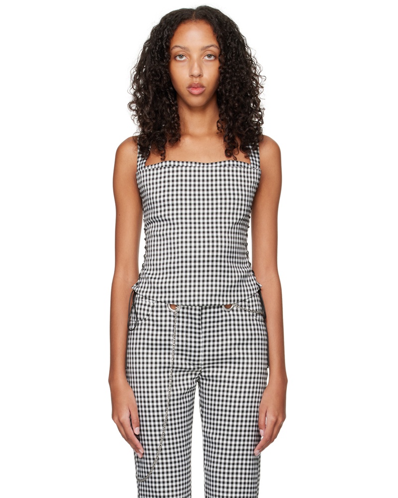 Miaou Damen SSENSE Work Capsule – Black & White Vallois Corset