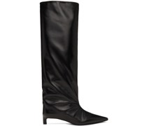 Black Leather Tall Boots
