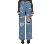 Blue Distressed Jeans