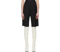 Black Polyester Shorts