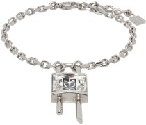 Silver Mini Lock Bracelet