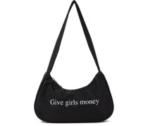 Black 'Give Girls Money' Bag