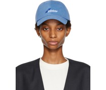 Blue Embroidered Cap