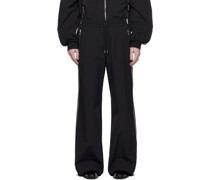 Black Oversized Track Pants