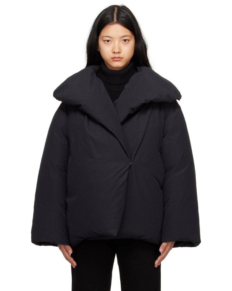 Totême Damen Black Signature Down Jacket