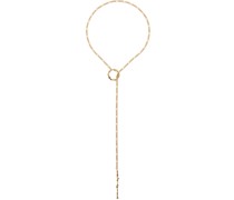 Gold Lava Lariat Necklace
