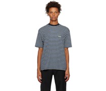 Navy & Gray Stripe Reversible T-Shirt
