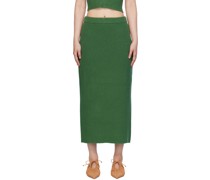 Green Kyara Midi Skirt