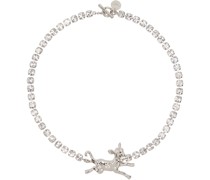 Silver Deer Charm Necklace