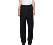 Black Pleated Trousers