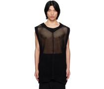 Black Zip Vent Tank Top