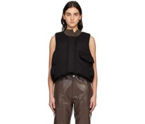 Black Pillow Down Vest