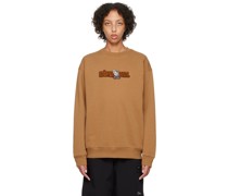 Brown Appliqué Sweatshirt