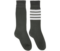 Gray 4-Bar Socks