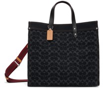 Black Field 40 Denim Tote