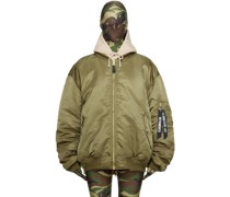 Khaki Reversible Bomber Jacket
