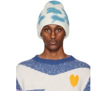 SSENSE Exclusive Blue & White Parker Beanie