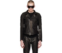 Black Lukes Stooges Leather Jacket
