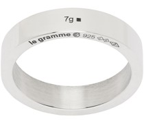 Silver 'La 7g' Ribbon Ring