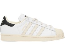 White & Off-White Superstar Sneakers