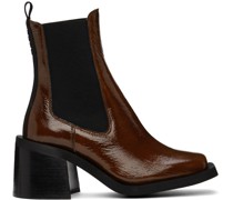 Brown Heeled Chelsea Boots