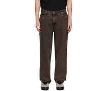 Brown Classic Relaxed Jeans