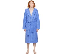 Blue Oversized Hooded Bathrobe
