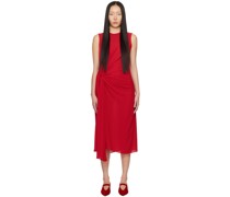 Red Hari Midi Dress