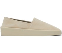 Beige Suede Espadrilles
