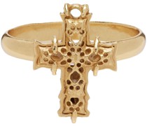 SSENSE Exclusive Gold Cross Ring