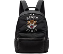 Black Paris Varsity Tiger Backpack
