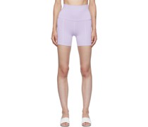 Purple Geometric Shorts