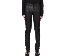 Black Moreover Leather Pants