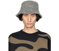Gray Brushed Bucket Hat