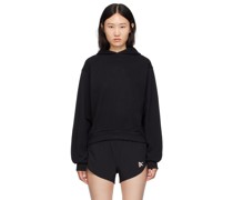 Black Cropped Hoodie