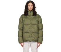 Khaki Quilted Down Jacket