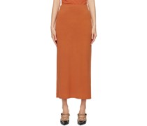 Orange Chiara Maxi Skirt