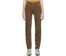 Brown & Silver 'El Jean' Jeans