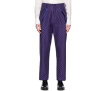 Purple Striped Trousers