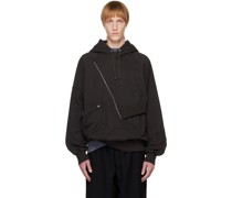 Gray Asymmetric Hoodie