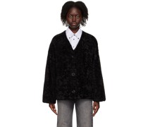 Black Rosie Faux-Fur Jacket