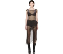 Brown Fox Midi Dress