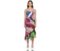 Multicolor Printed Midi Dress