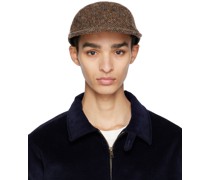 Brown Donegal Long Bill Flat Cap